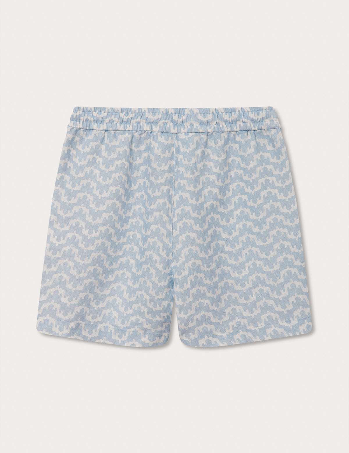 Boys Elephant Palace Sky Blue Joulter Linen Shorts