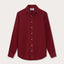 Men's Burgundy Abaco Linen Shirt, lightweight and breathable, perfect for warm weather.