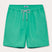 Men's Sicilian Green Staniel Swim Shorts made from 100% recycled, quick-drying material. Plain swim shorts featuring an adjustable waistband and vibrant green color inspired by Sicily's natural beauty.