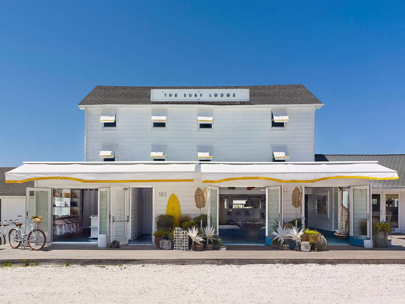 Surf Lodge Montauk beach restaurant exterior