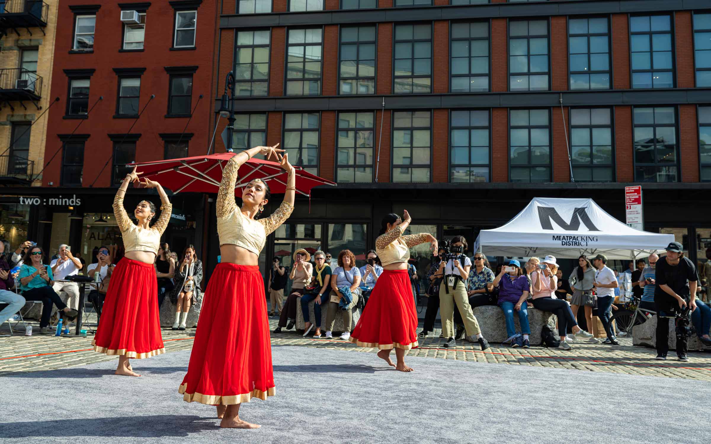 The Great Elephant Migration New York  launch celebrations with traditional dancers